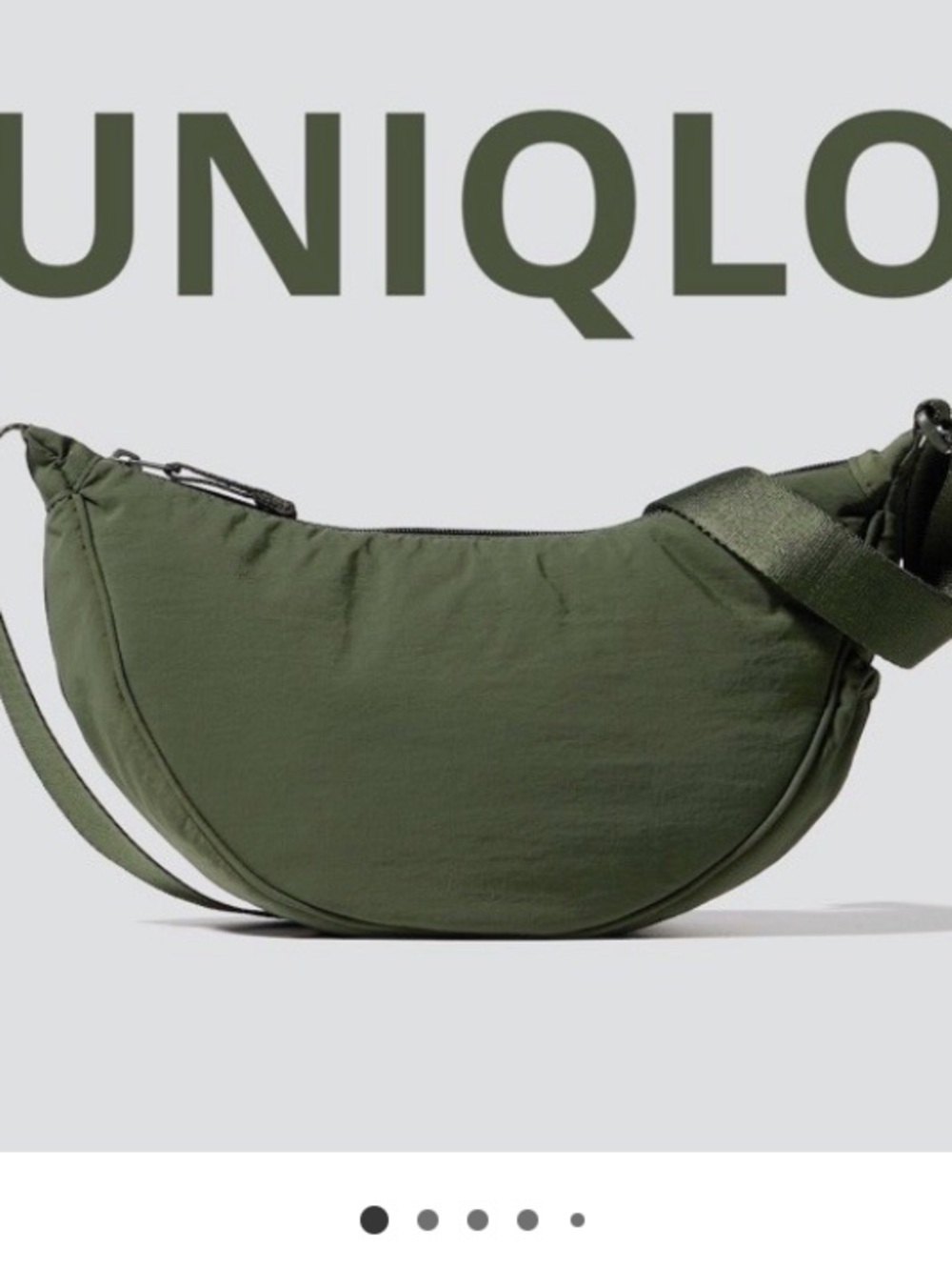 Uniqlo Round Ultra Dark Green Mini Bag Woman’s